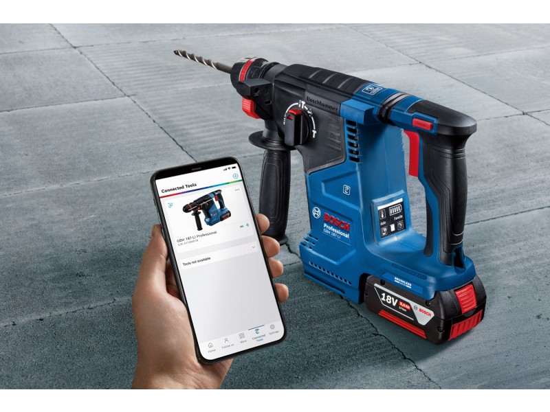 Akumulatorsko vrtalno kladivo Bosch z vpenjalno glavo ONECHUCK GBH 187-LI, 0611923121